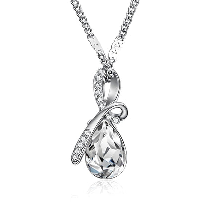 Pilar – Collier Cristal Étincelant Or Blanc