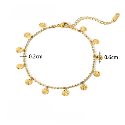 Clara – Bracelet de cheville en acier inoxydable tendance