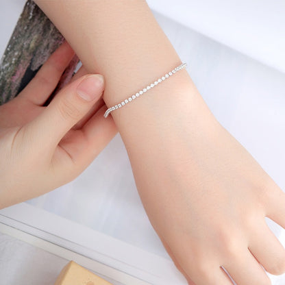 Vivienne – Bracelet Doré Romain avec Zircons Incrustés