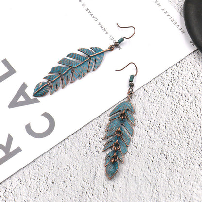 Ivana – Boucles d'oreilles feuille vintage