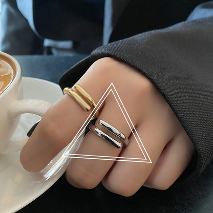 Cecilia – Bague Large Brillante et Irrégulière