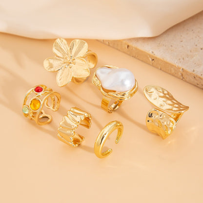 Merina – Set de 6 Bagues Statement