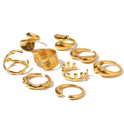 Naya – Bague Géométrique Ligne Minimaliste