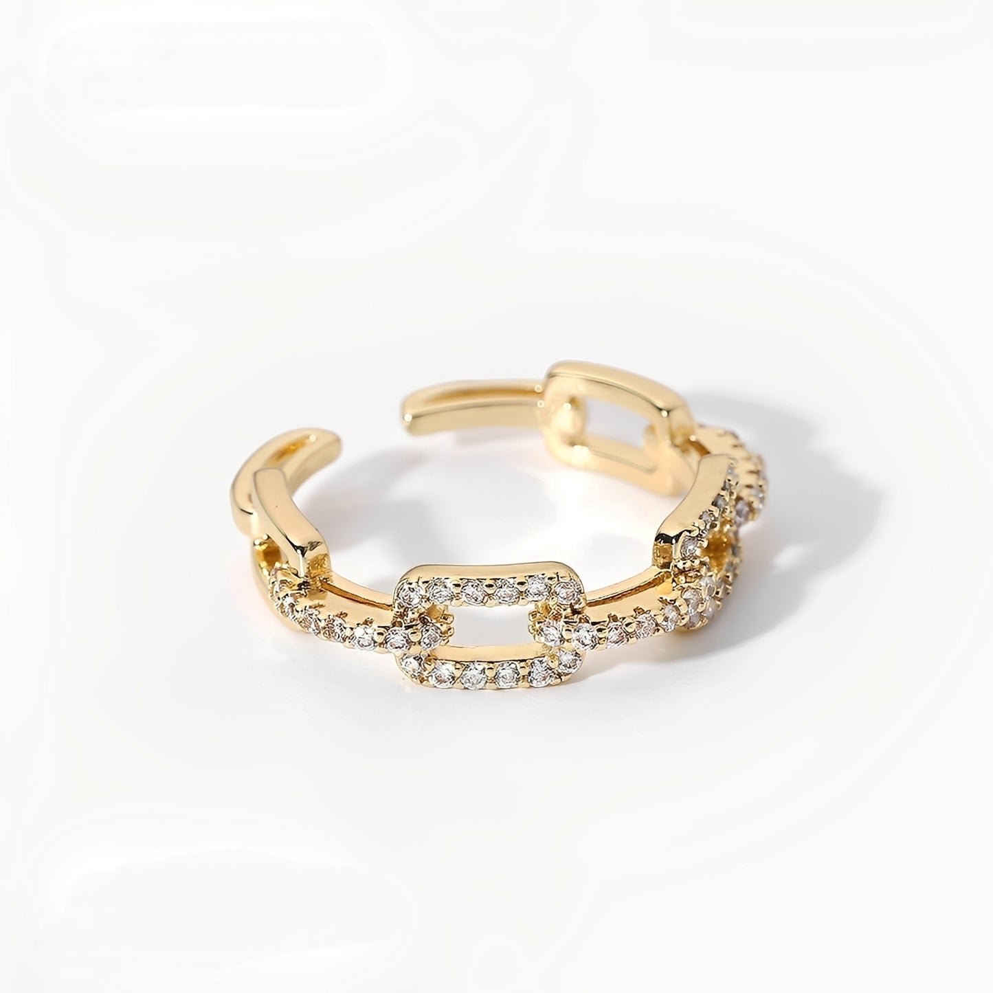 Camille – Bague Chaîne Diamants