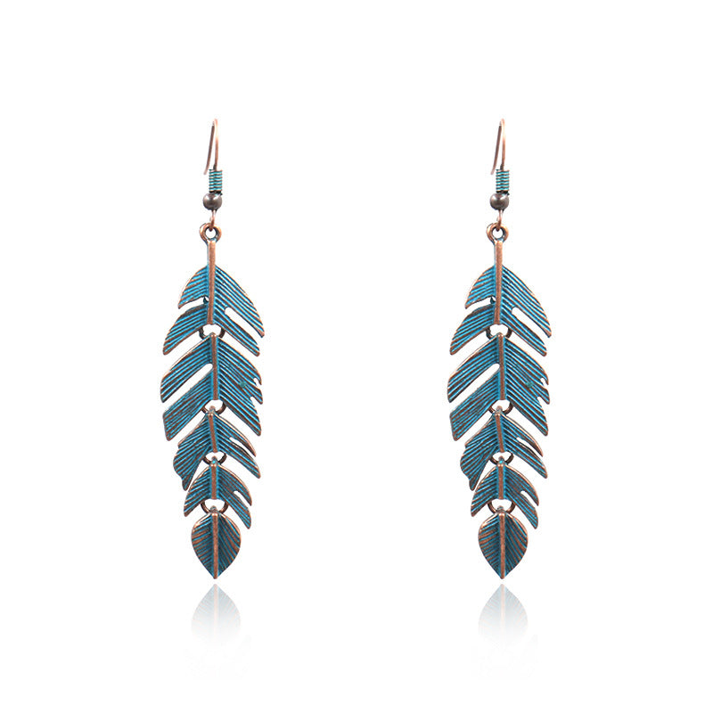 Ivana – Boucles d'oreilles feuille vintage