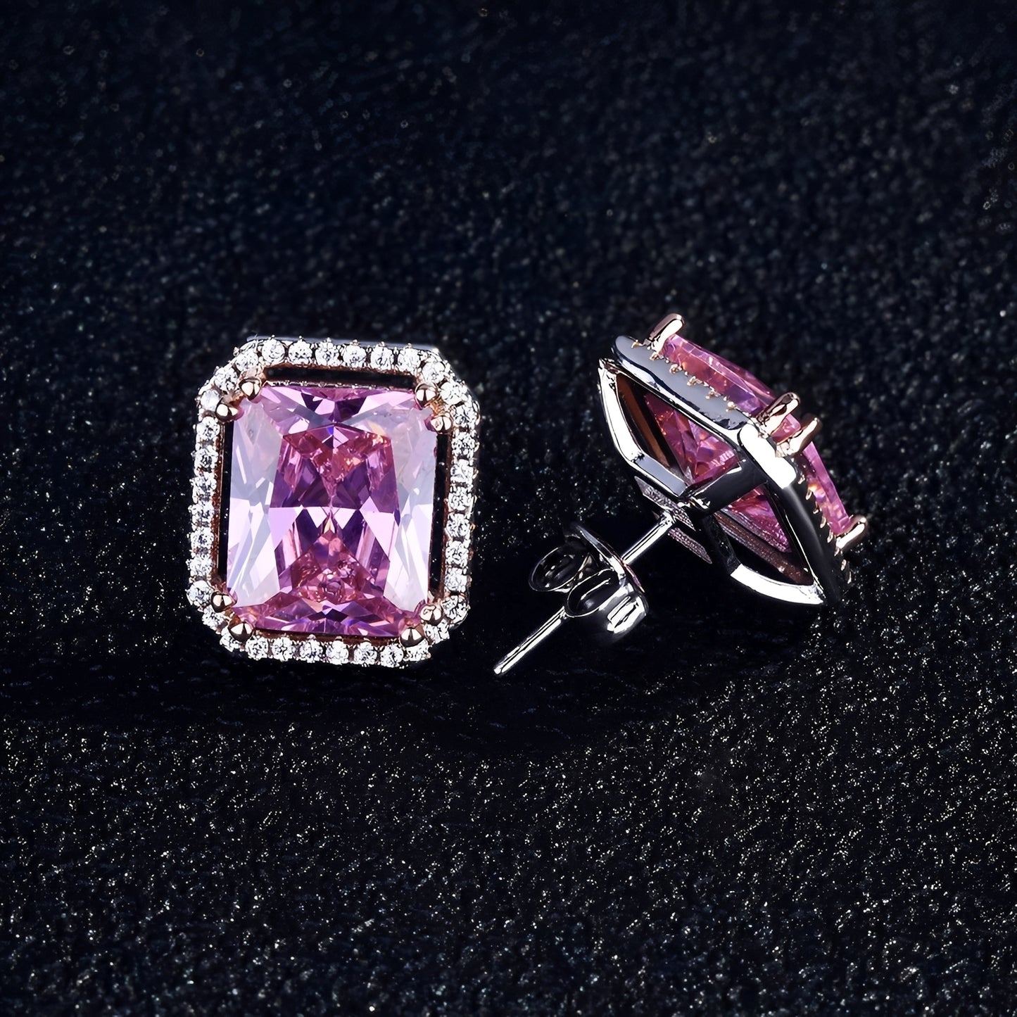 Lydiane – Collier Zircon Rectangulaire Style Princesse