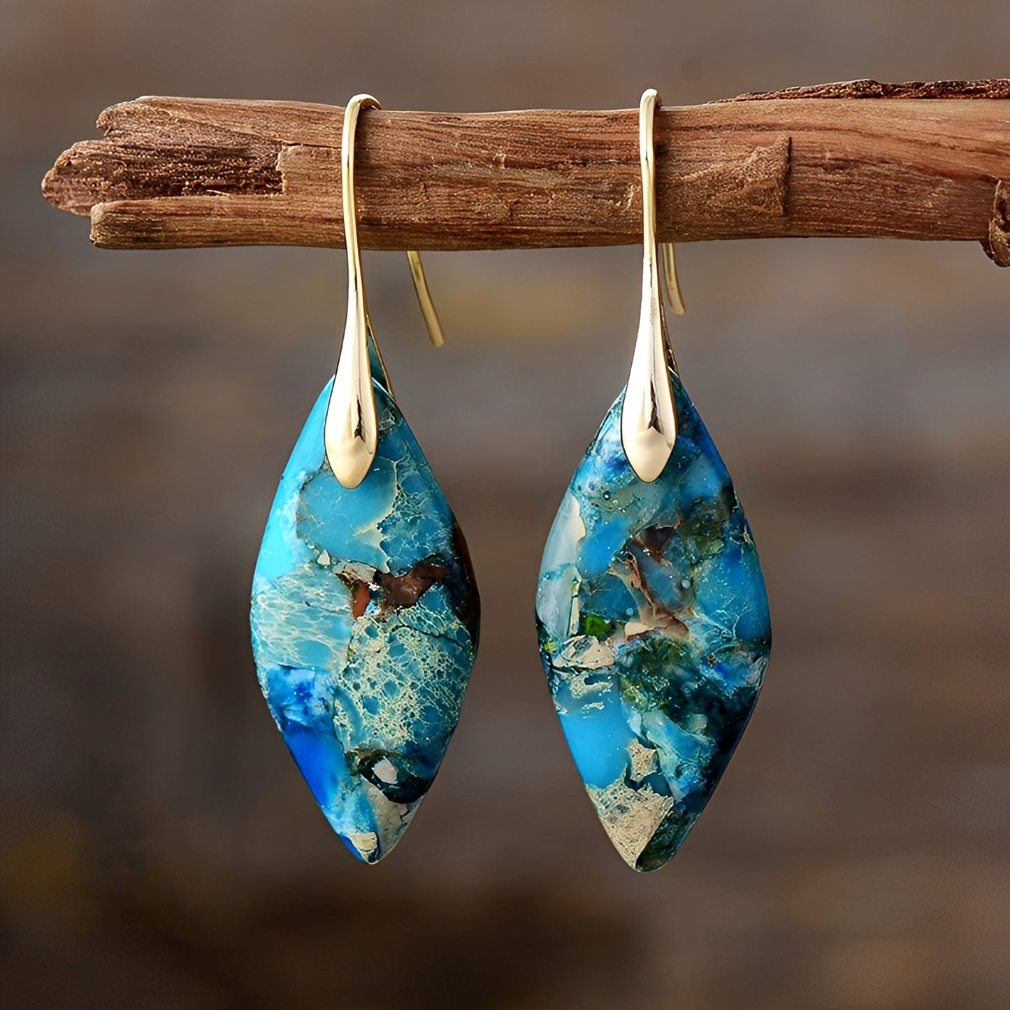 Lucie – Boucles d'Oreilles en Pierre Naturelle