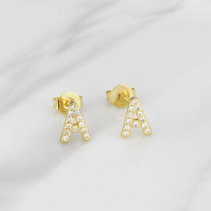 Aiah – Boucles d'Oreilles Lettre de l'Alphabet Anglais