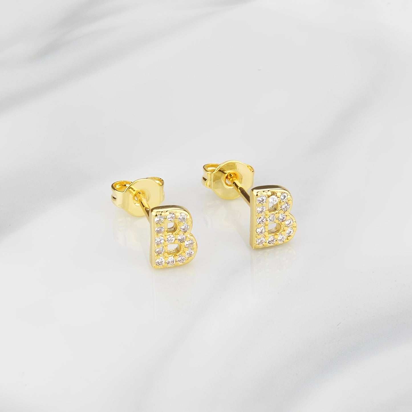 Aiah – Boucles d'Oreilles Lettre de l'Alphabet Anglais