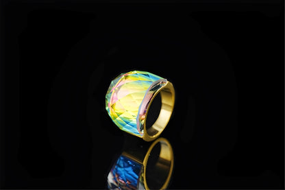 Almie – Bague Dorée Multicolore