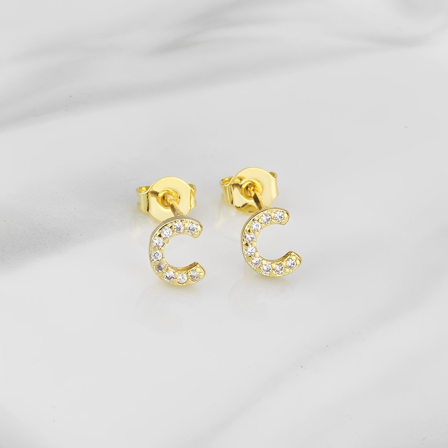 Aiah – Boucles d'Oreilles Lettre de l'Alphabet Anglais