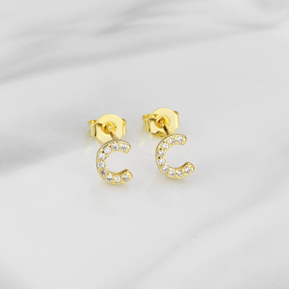 Aiah – Boucles d'Oreilles Lettre de l'Alphabet Anglais