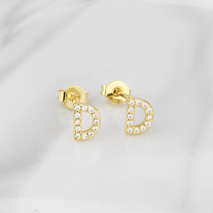 Aiah – Boucles d'Oreilles Lettre de l'Alphabet Anglais