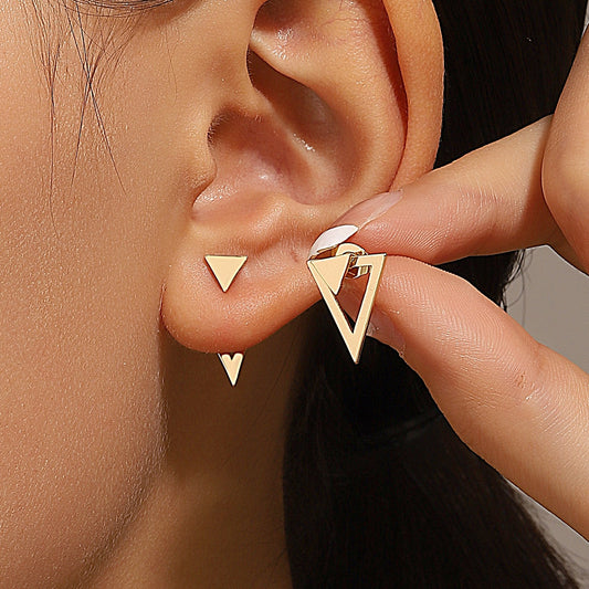 Janella – Boucles d'Oreilles Design Triangle