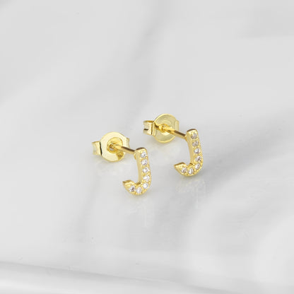 Aiah – Boucles d'Oreilles Lettre de l'Alphabet Anglais