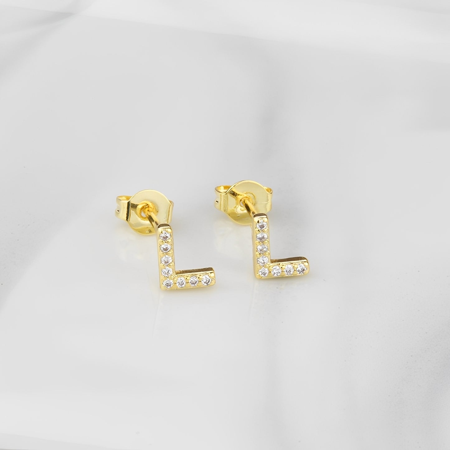 Aiah – Boucles d'Oreilles Lettre de l'Alphabet Anglais