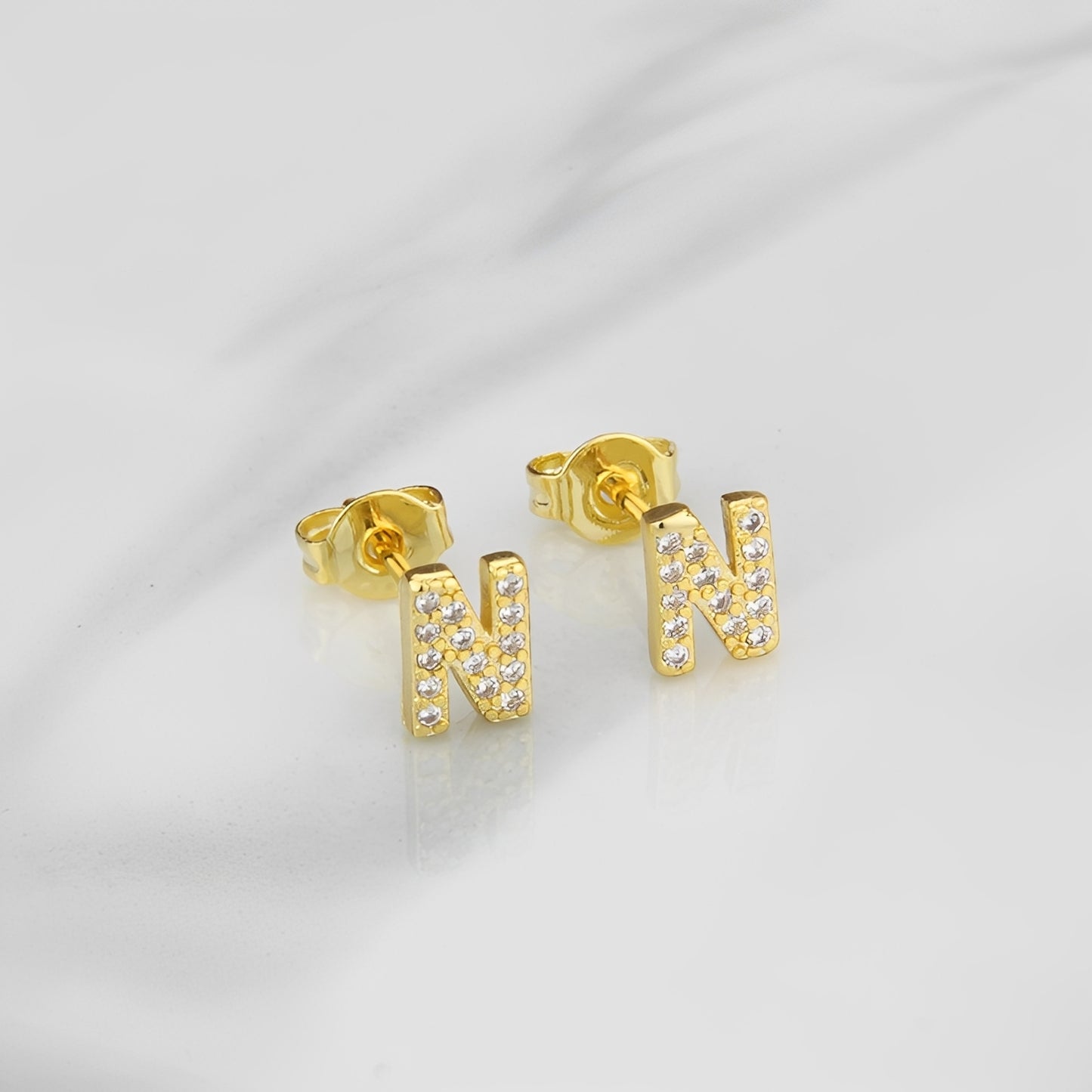 Aiah – Boucles d'Oreilles Lettre de l'Alphabet Anglais