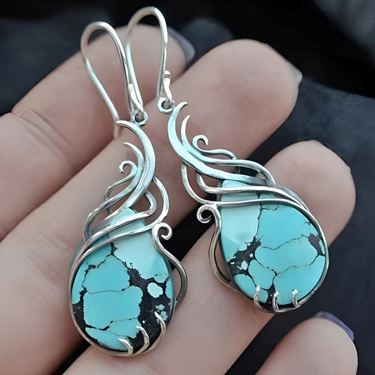 Celeste – Boucles d’Oreilles Émeraude Vintage