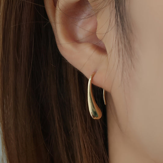 Maelys – Boucles d’Oreilles Goutte Vintage Dorées