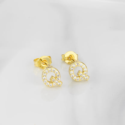 Aiah – Boucles d'Oreilles Lettre de l'Alphabet Anglais