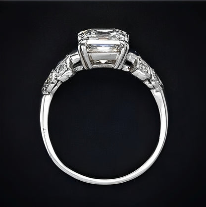 Perrine – Bague Vintage Bleu Brillant en Argent