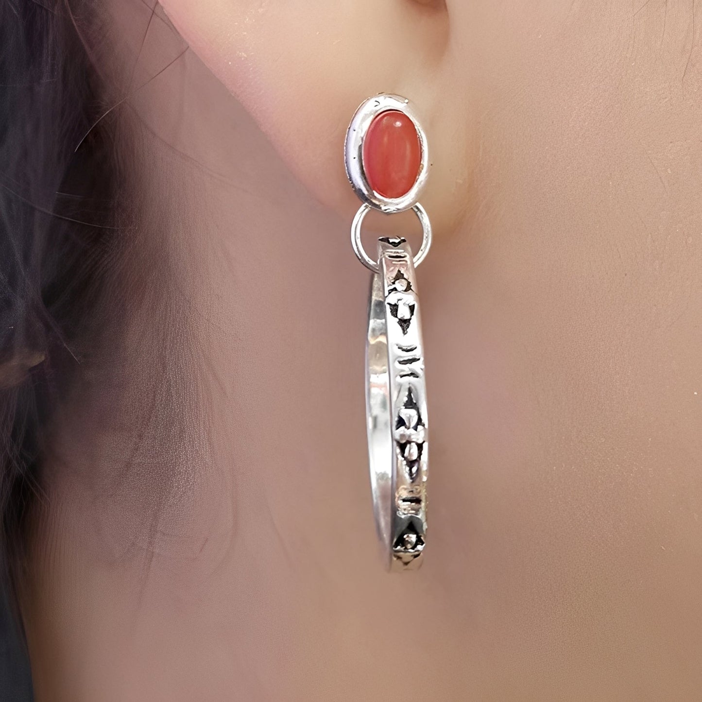 Issa – Boucles d'oreilles Boho Vintage avec Onyx
