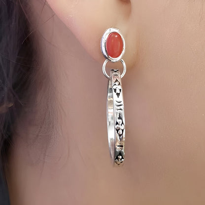 Issa – Boucles d'oreilles Boho Vintage avec Onyx