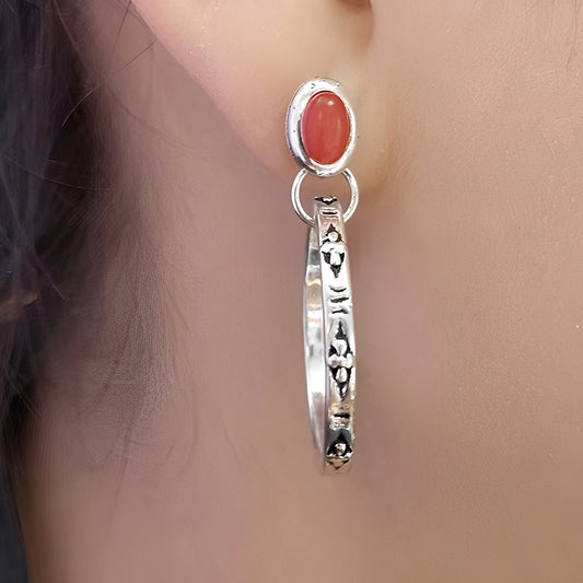 Issa – Boucles d'oreilles Boho Vintage avec Onyx