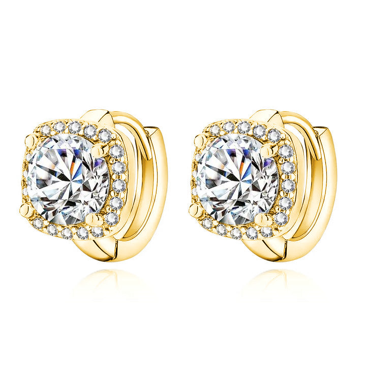 Nadine – Boucles Carrées en Or 18K