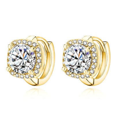 Nadine – Boucles Carrées en Or 18K