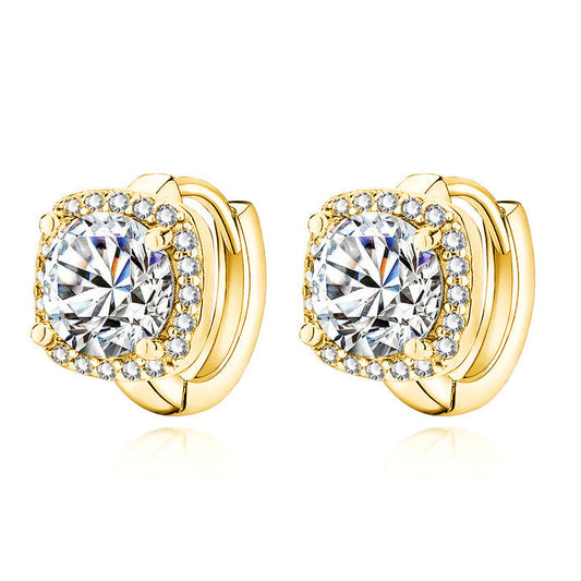 Nadine – Boucles Carrées en Or 18K
