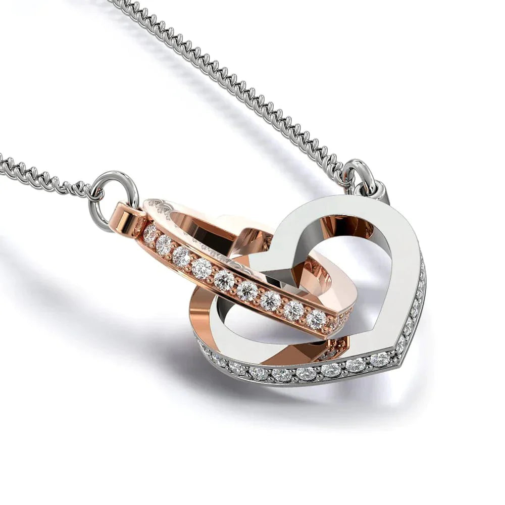 Miyori – Collier Double Cœur Platine