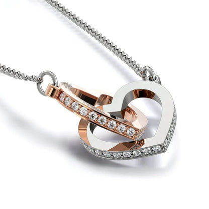 Miyori – Collier Double Cœur Platine