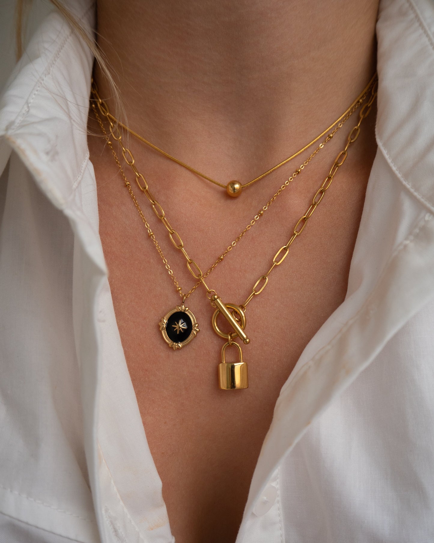 Goodlove - Collier avec pendentif en forme de serrure