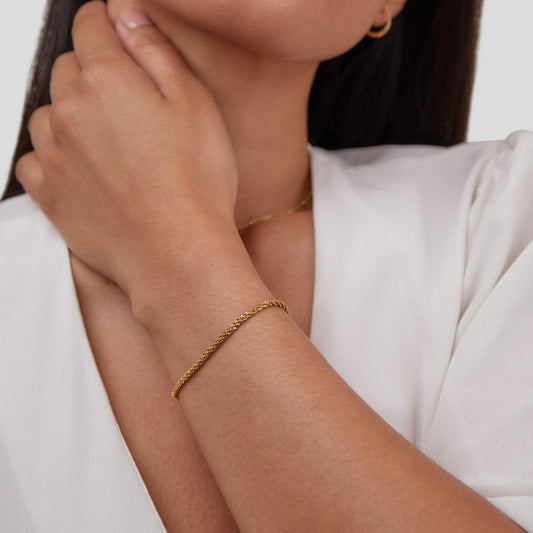 Kai – Bracelet Doré 18K Raffiné