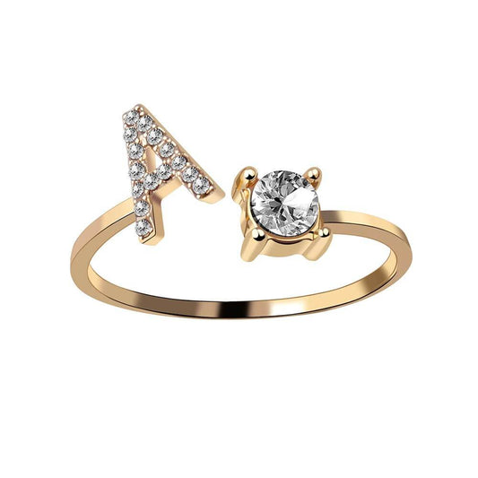 Nyla – Bague Initiale avec Zirconia