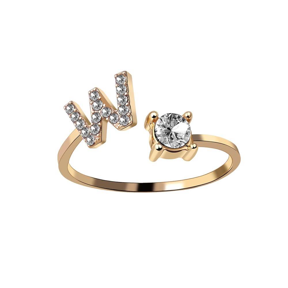 Nyla – Bague Initiale avec Zirconia