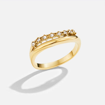 Marissa – Bague Superposée Cristal Blanc