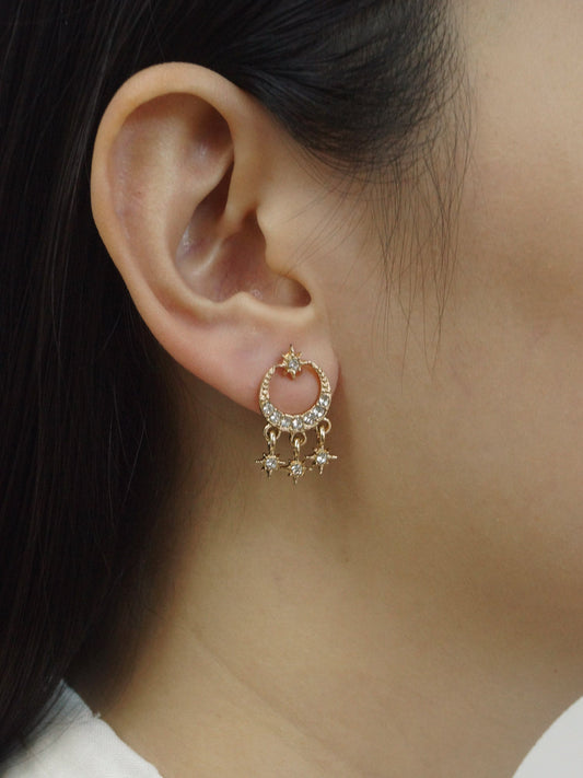 Jewel - Boucles d'oreilles scintillantes minuit