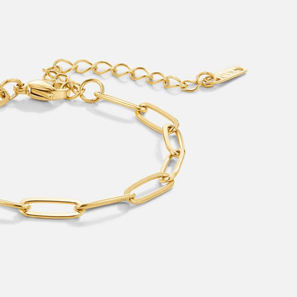 Hyeri – Bracelet Chaîne Trombone Doré