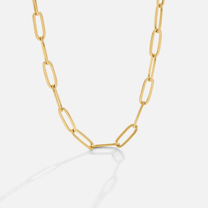 Mara – Collier Chaîne Trombone Doré