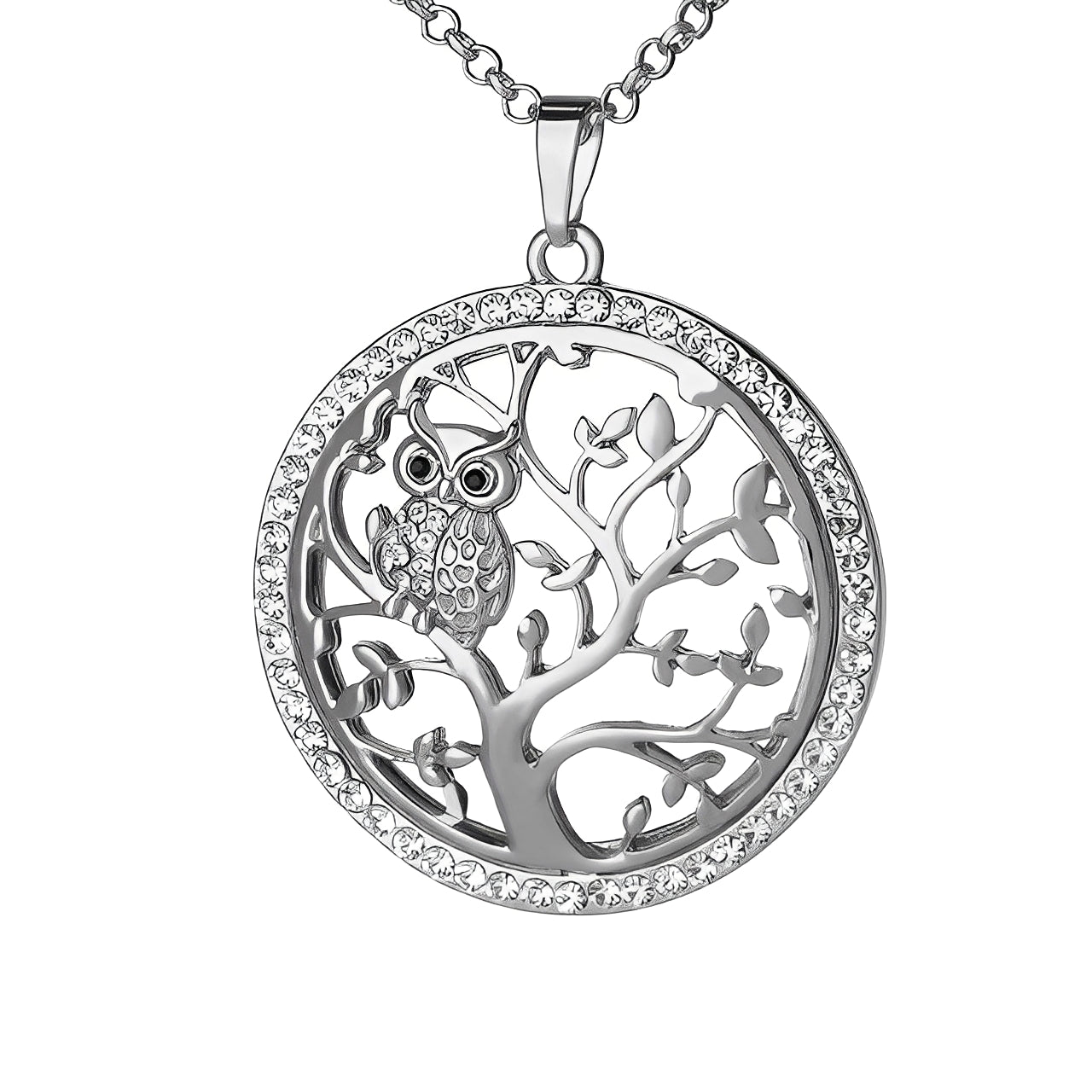 Gemma – Pendentif Arbre de Vie en Or Blanc