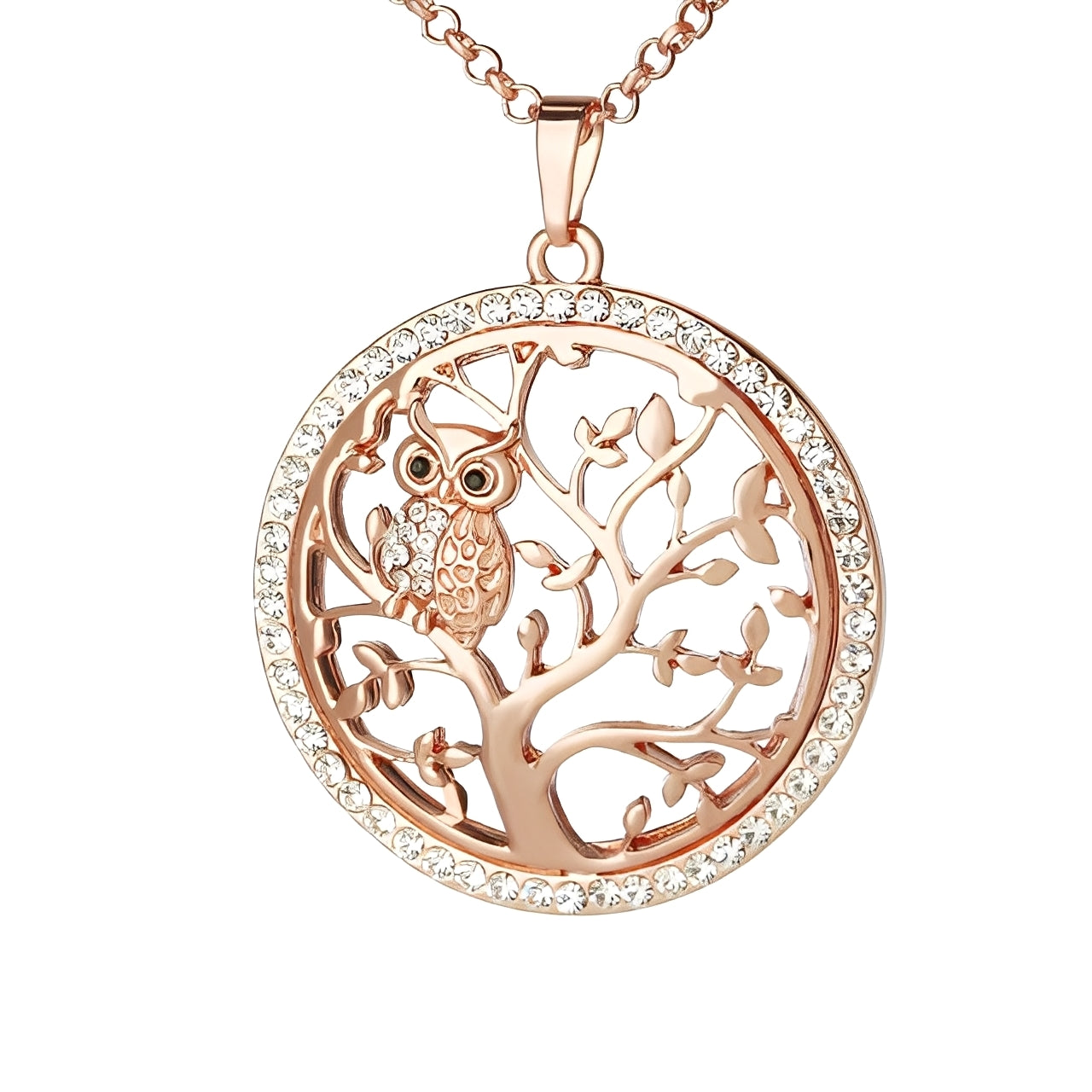 Gemma – Pendentif Arbre de Vie en Or Blanc