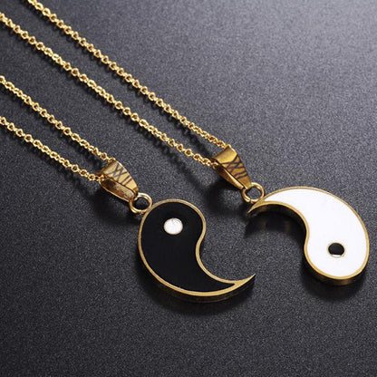 Tao – Collier Yin Yang Séparable pour Couple ou Amis
