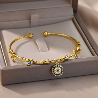 Yasmina – Bracelet Talisman Mauvais Œil