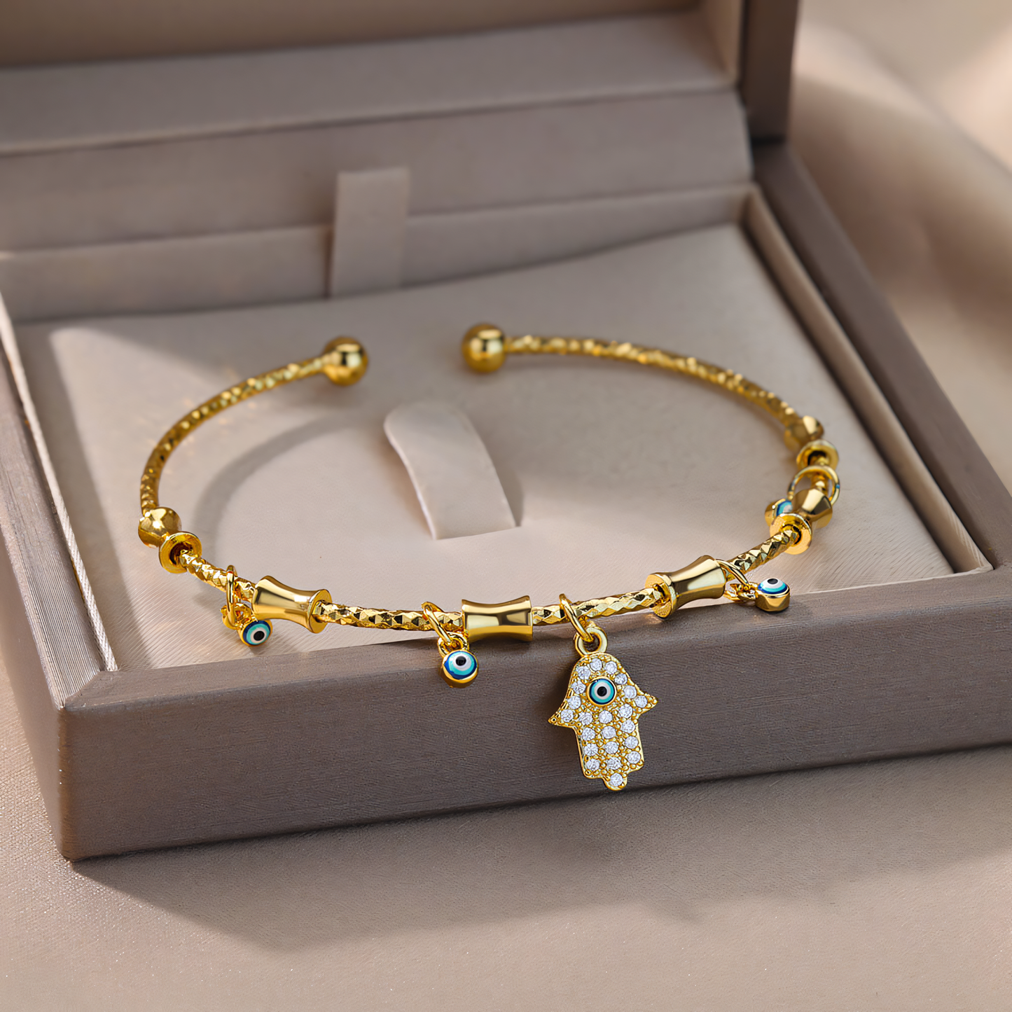 Yasmina – Bracelet Talisman Mauvais Œil