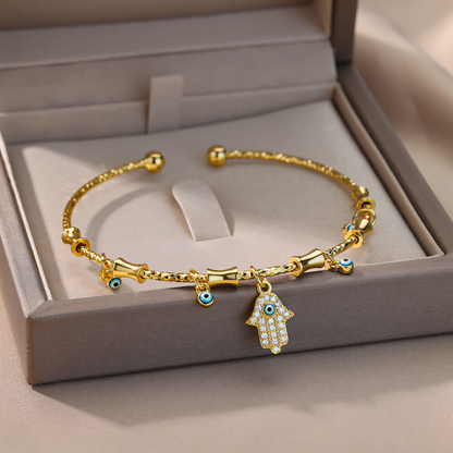 Yasmina – Bracelet Talisman Mauvais Œil