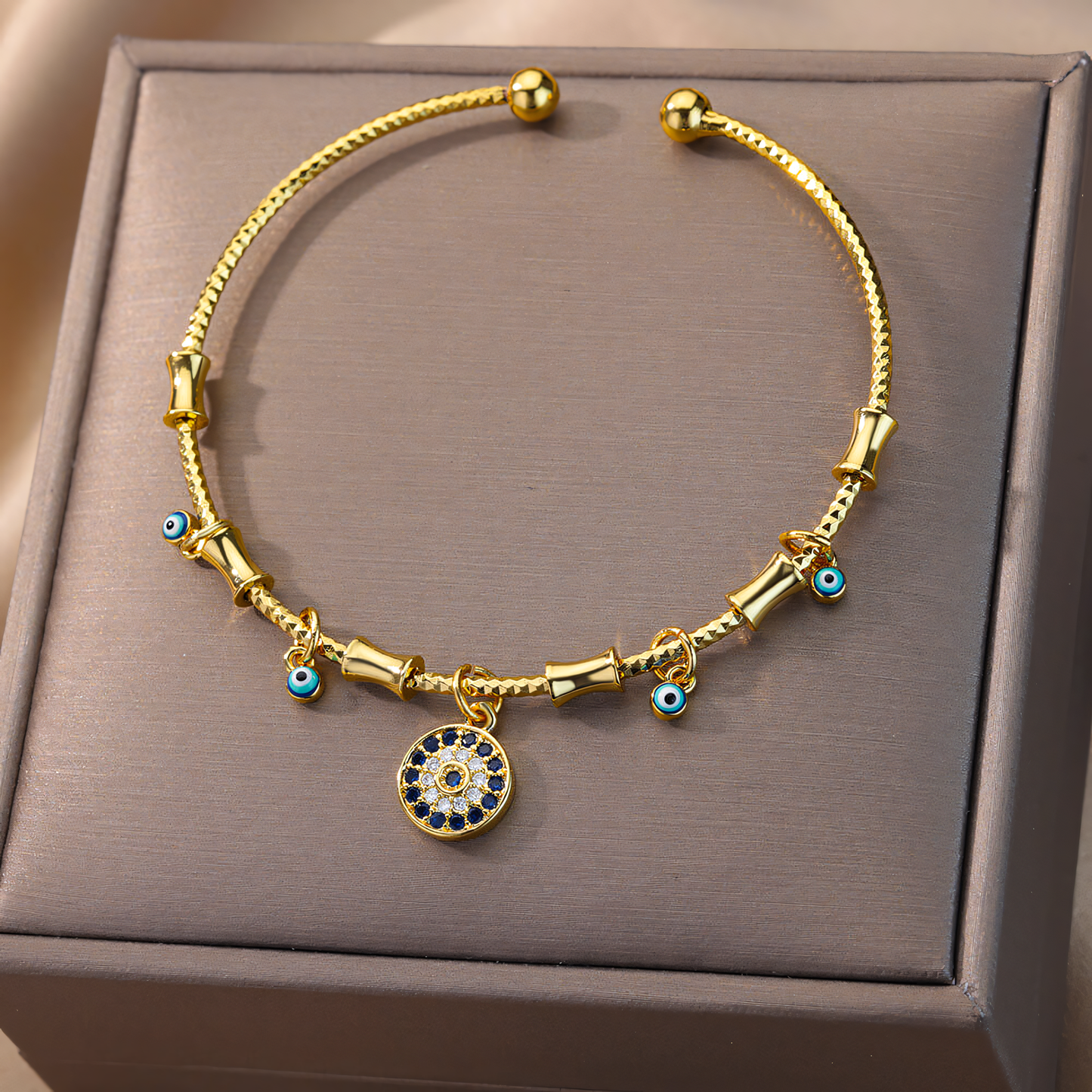 Yasmina – Bracelet Talisman Mauvais Œil