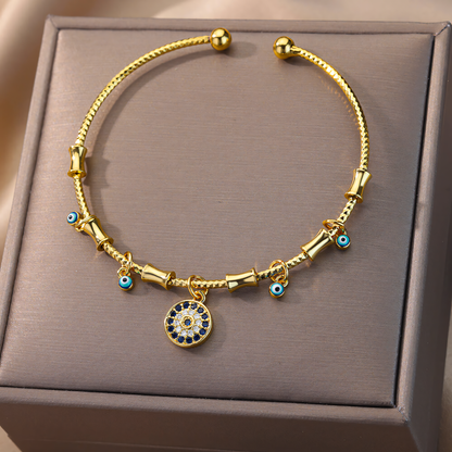 Yasmina – Bracelet Talisman Mauvais Œil