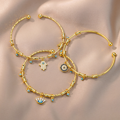 Yasmina – Bracelet Talisman Mauvais Œil